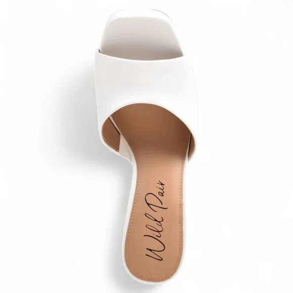 Rajaa Womens Faux Leather Peep-Toe Platform Sandals - Picture 2 of 4